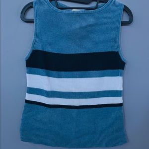 knit sweater tank top